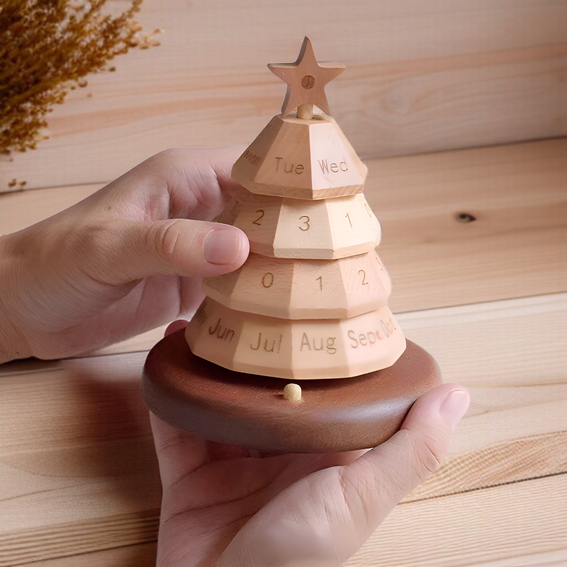 回転式パーペチュアルカレンダー付きミニツリー