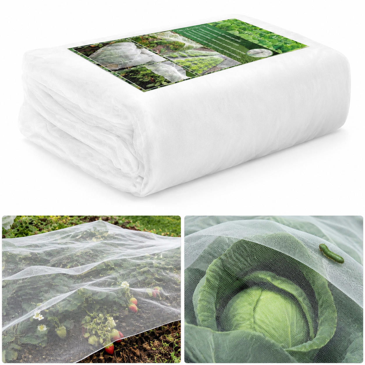 Schutznetz für Gewächshaus und Garten