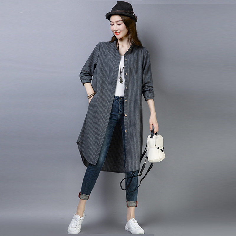 【綿麻ロングシャツ】オシャレとUVガートを両立　通気性抜群、着回し力MAX