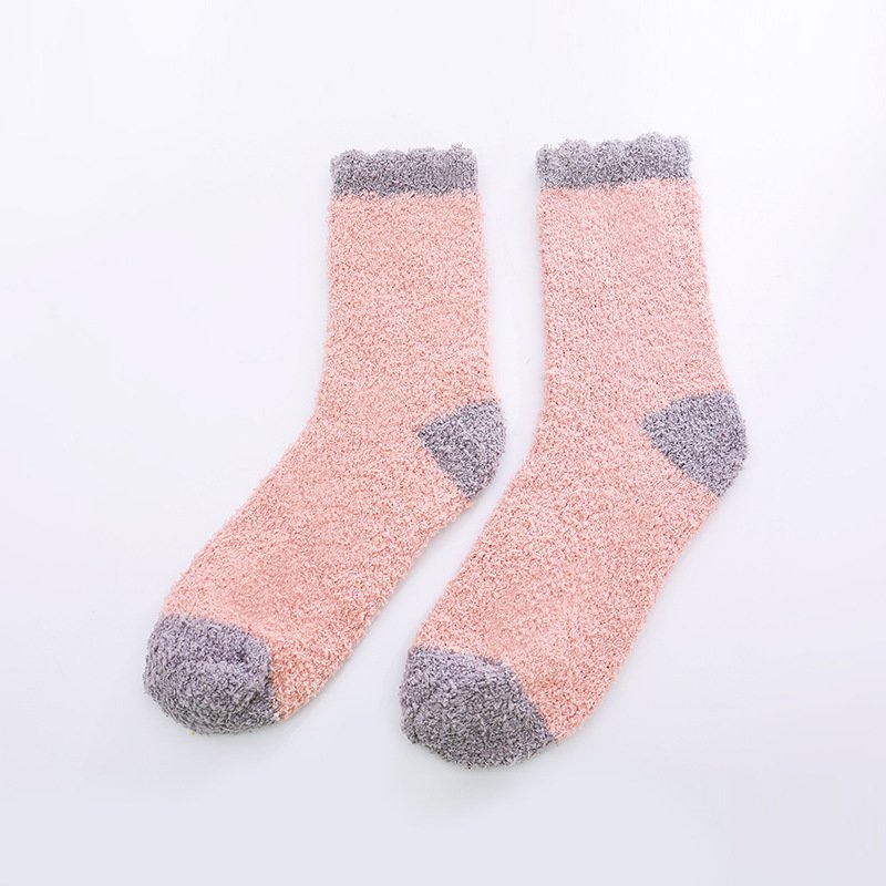 Coral fleece socks