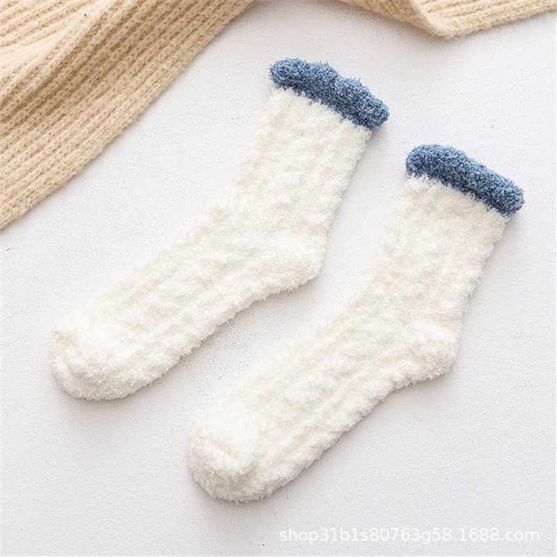 Coral fleece socks