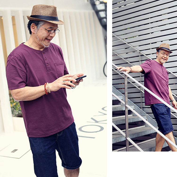 เสื้อยืดทรงหลวมผ้าฝายแท้