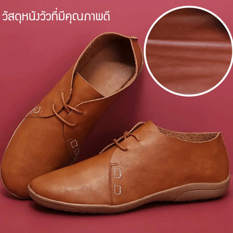 รองเท้าบูทหุ้มข้อสไตล์ย้อนยุค รุ่นชายหญิง