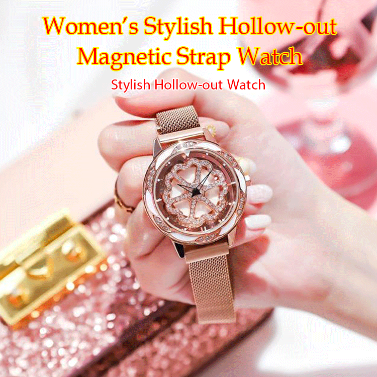 Women’s Stylish Hollow-out Magnetic Strap Watch