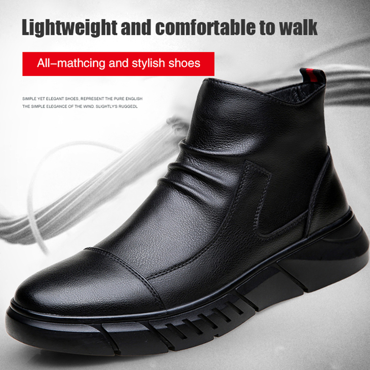 Retro England leather shoes