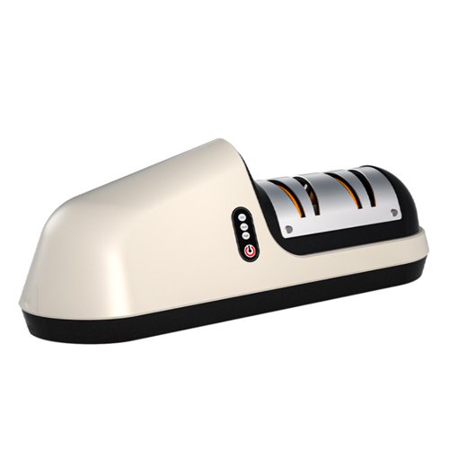 ワイヤレス電動包丁研ぎ器  充電＆プラグイン2way  砥石交換可能   急速に研ぐ