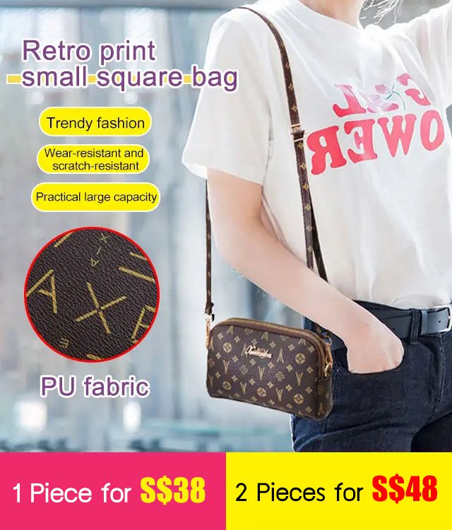 ARetro small square bag single shoulder cross-body bag