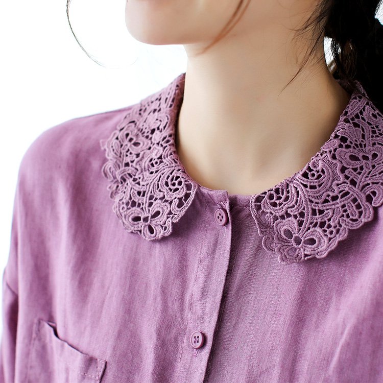 綿麻長袖シャツ