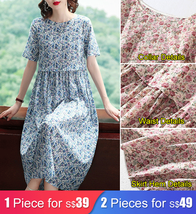 Floral Dress Long Skirt