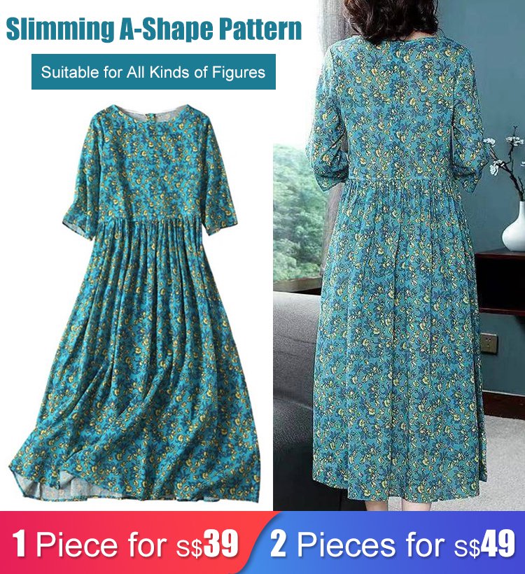 Floral Dress Long Skirt