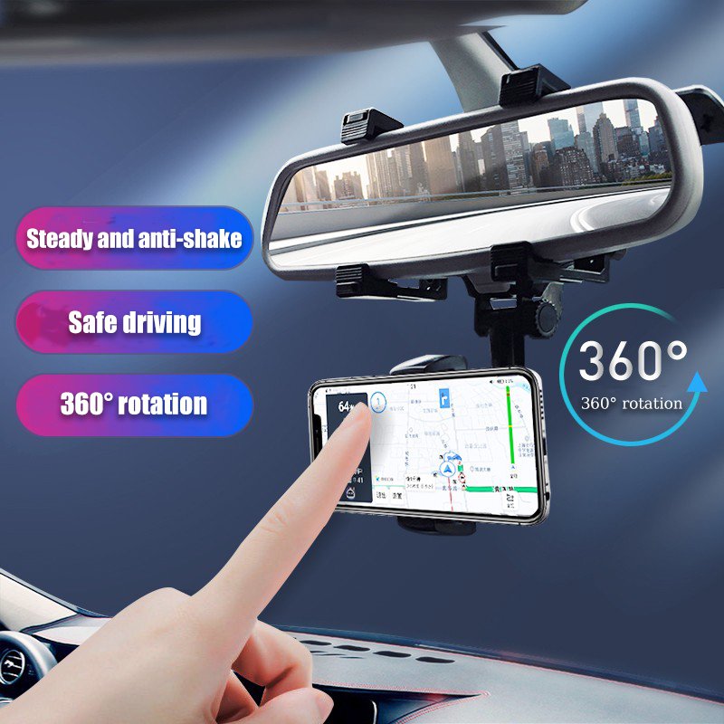 Car Rearview Mirror Phone Holder