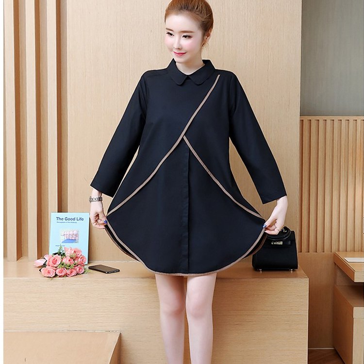 寬鬆中長款襯衫