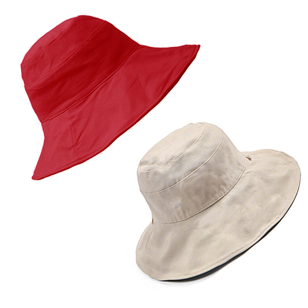 両面バケットハット　