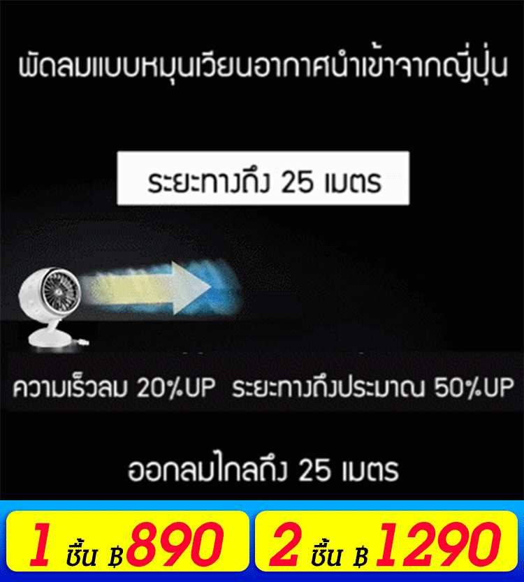 (ออกลมอย่างสม่ำเสมอ)พัดลมแบบหมุนเวียนอากาศนำเข้าจา