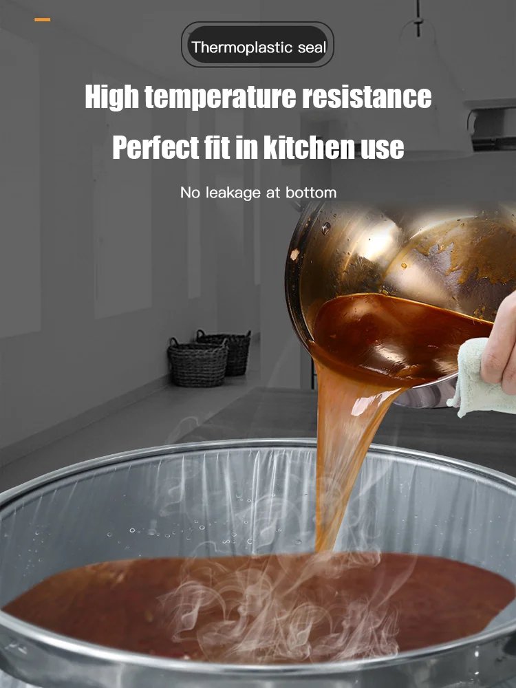 Thickened drawstring garbage bag