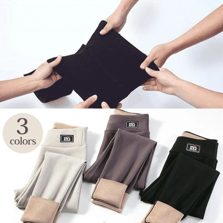 レディースチェックの裏起毛レギンス