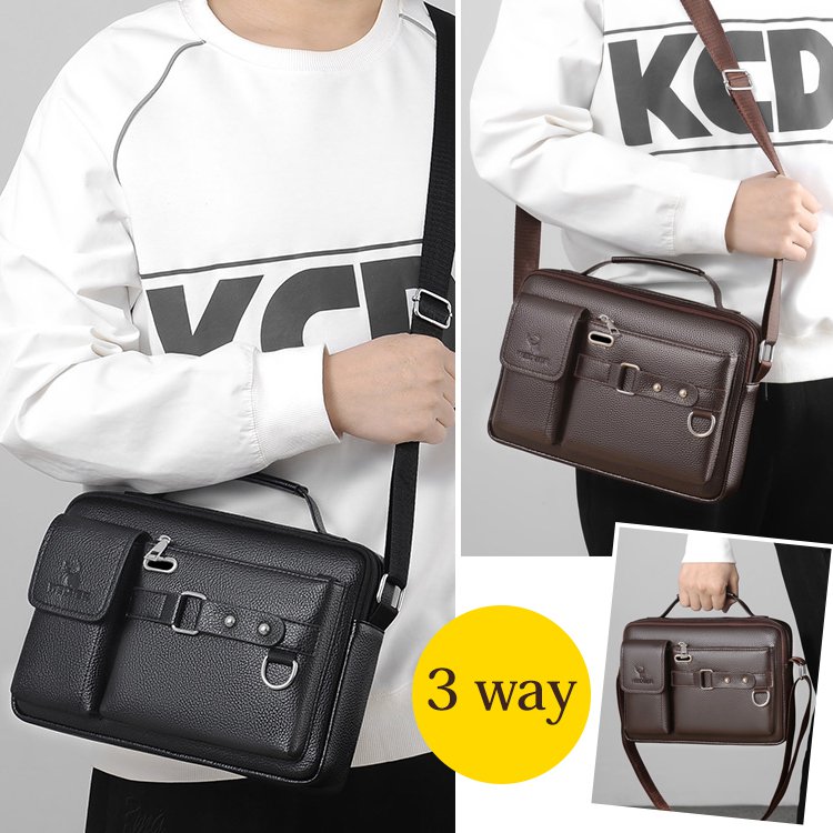 时尚便携男士商务单肩斜挎包