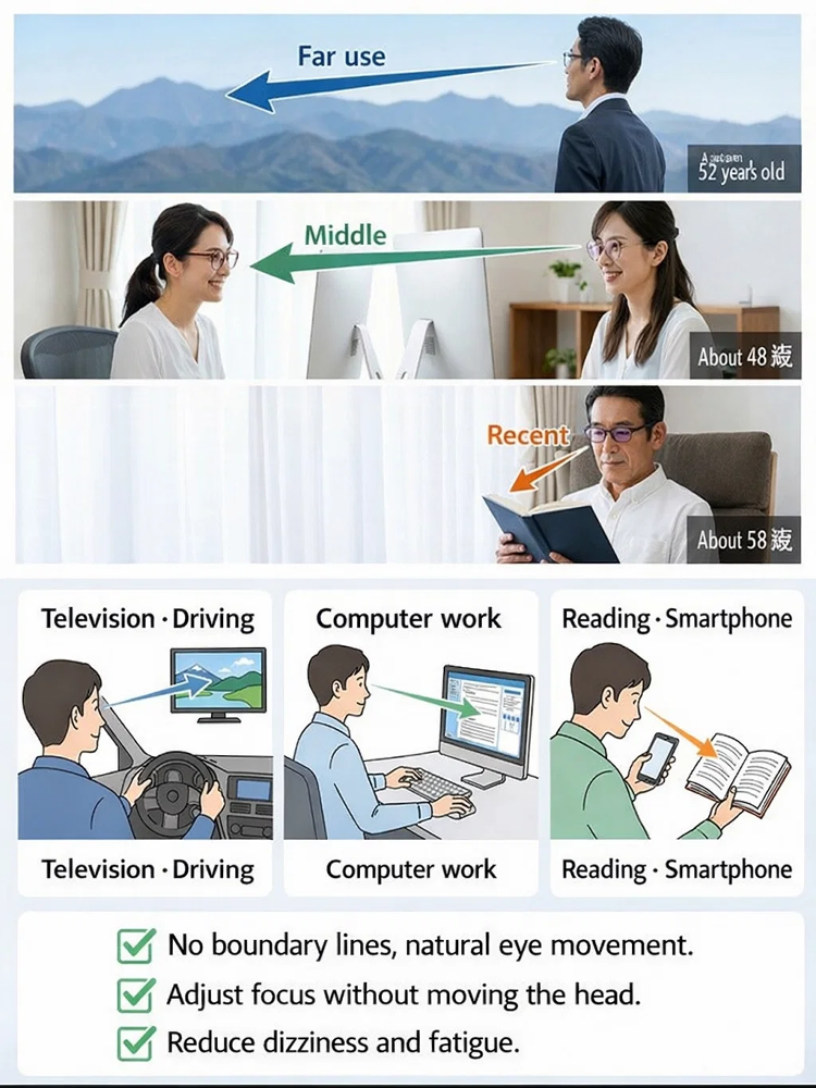 New Photochromic Zoom Titanium Alloy Reading Glasses