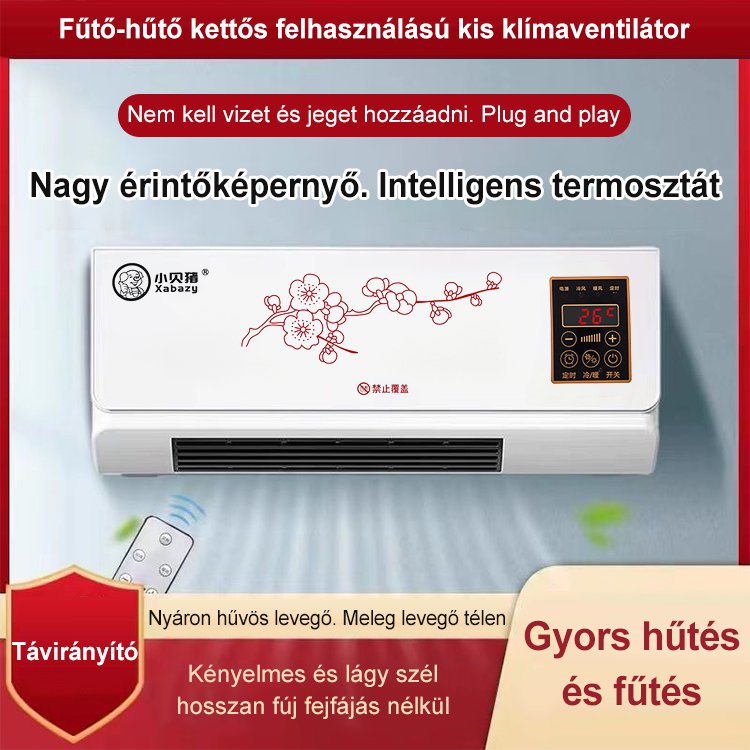 Háztartási falra szerelhető, hűtő-fűtő klímaberendezés