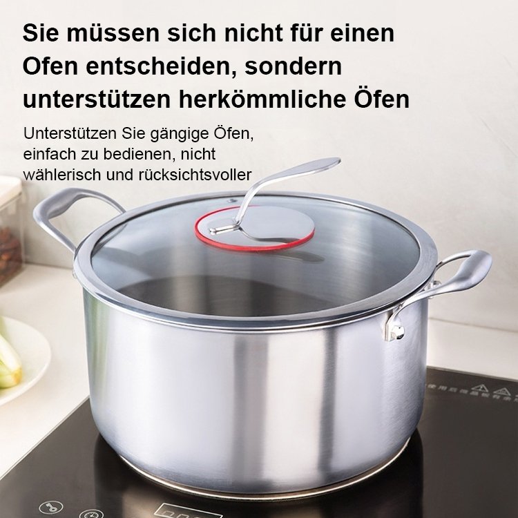Triple Stock Pot aus Edelstahl Verdickt und langlebig