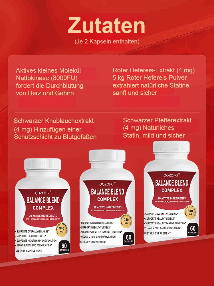 Blutzuckerspiegel unterstützende Nahrungsergänzungskapseln