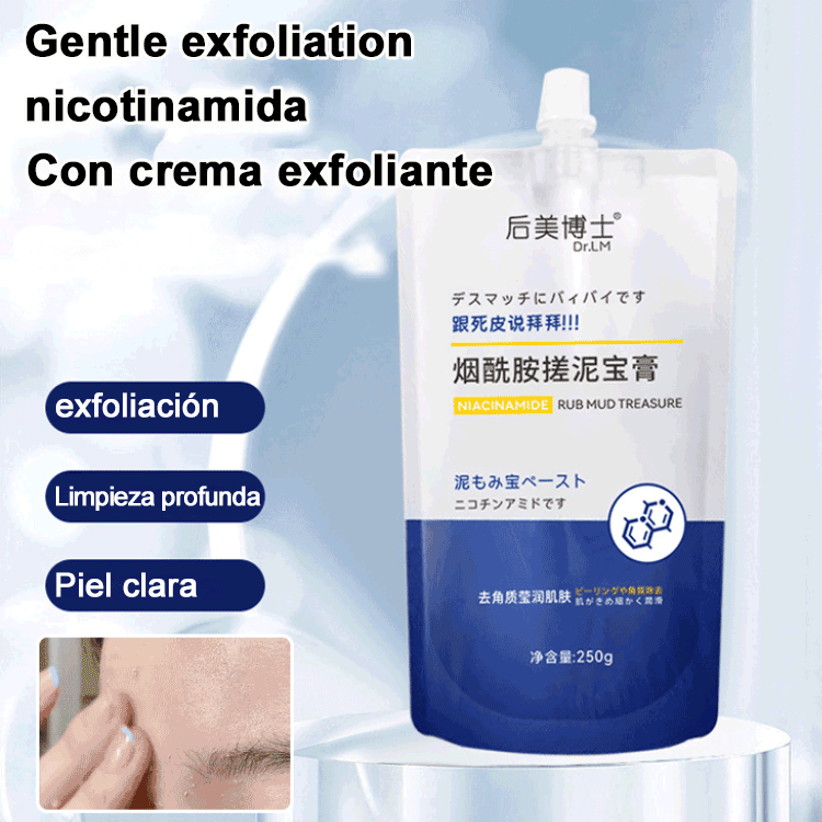 Nicotinamida frotar pasta de tesoro de barro