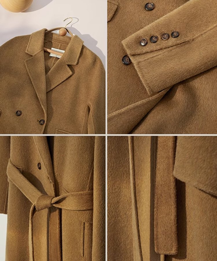 ヘップバーンスタイルウールコート