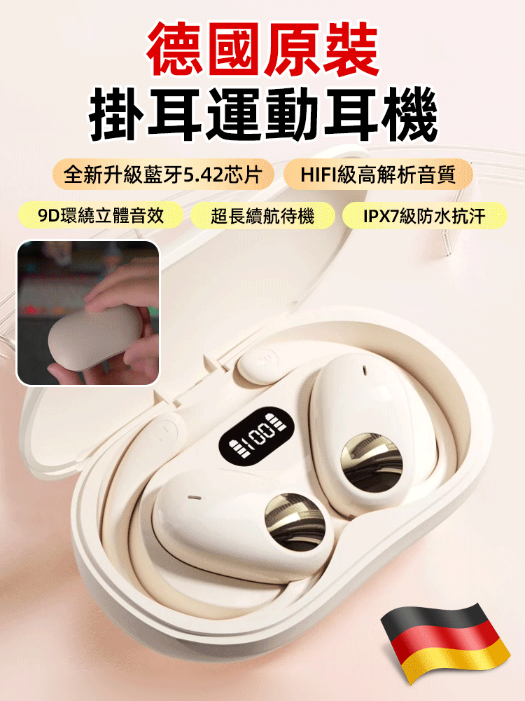 180°旋轉開放式OWS藍牙耳機