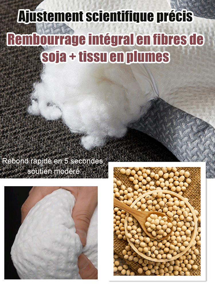 Oreiller de soutien cervical anti-traction