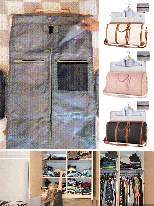 حقيبة دفل للسفر متعددة الوظائف وقابلة للطي