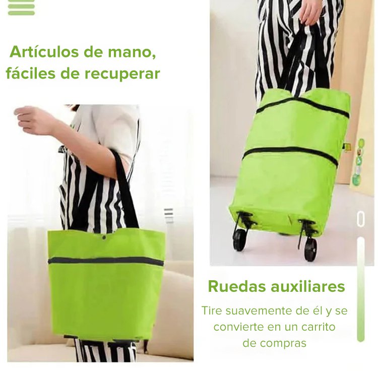 Bolsa de carrito de compras plegable multifuncional