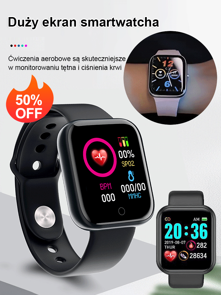 Inteligentny zegarek Y68S