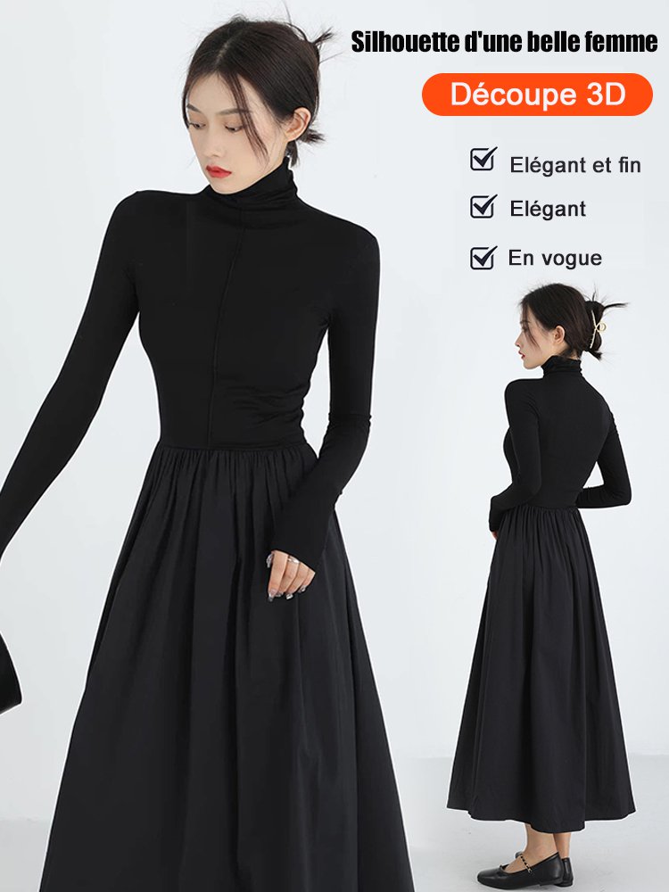 Automne et hiver Nouvelle robe classique élégante