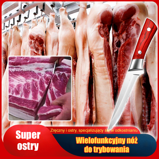 Nóż kuchenny wielofunkcyjny ze stali nierdzewnej
