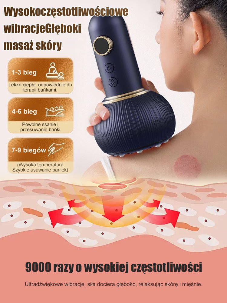 Bez wysiłku super wygodnie Elektryczna szczotka do masażu i bańki