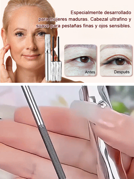 【Vergroot de ogen】Kleine stalen buis mascara