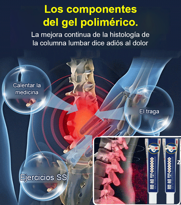 Gel de compresión fría para la columna lumbar