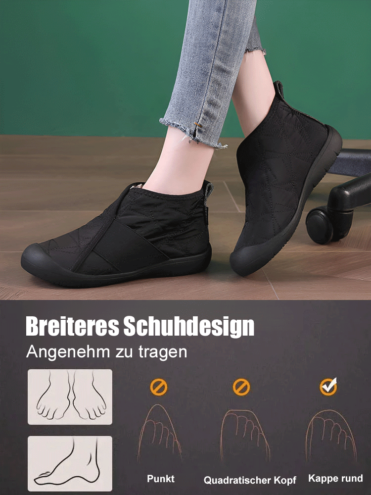 Gefütterte, knöchelhohe Schneestiefel