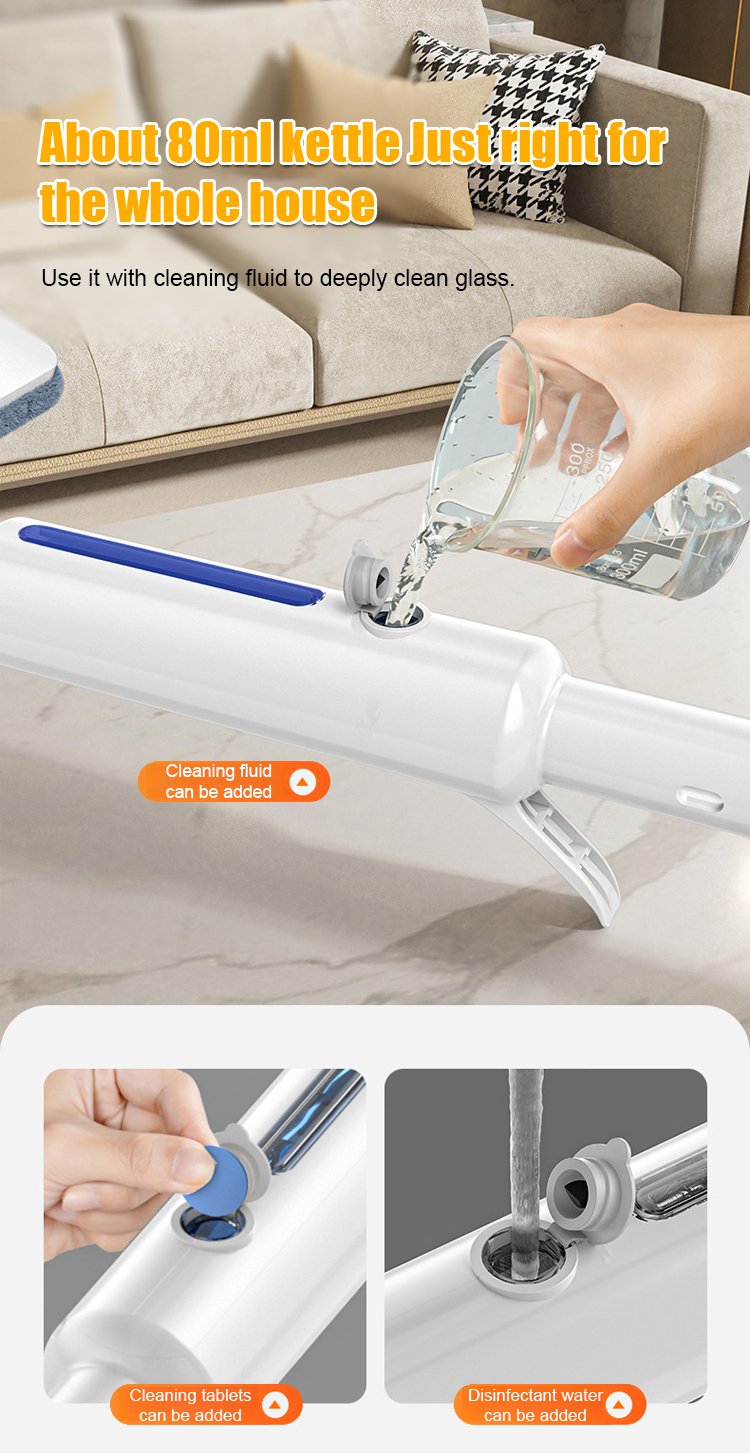 Home window cleaning tool with ergonomic handle
