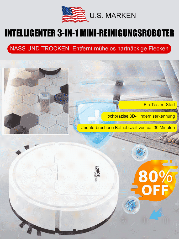 3-IN-1 MINI-REINIGUNGSROBOTER