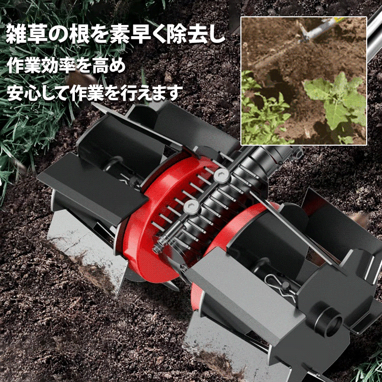 「芝刈り機専用」 土起こし・除草用多機能ホイール