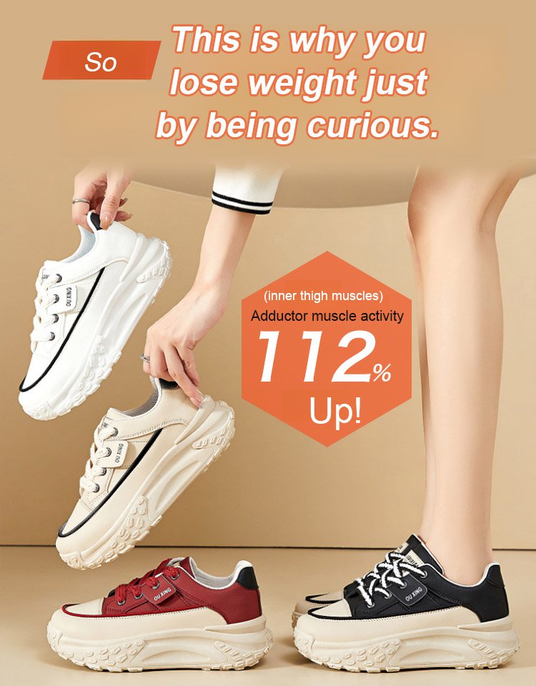 Thick-soled casual women's height-increasing shoes