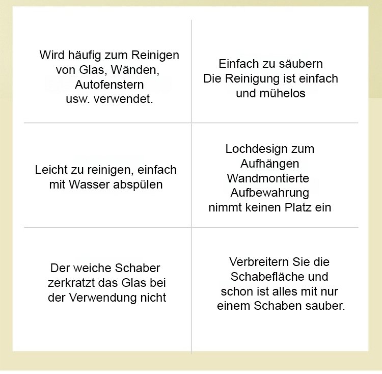 Glasschrubber für streifenfreie Fenster