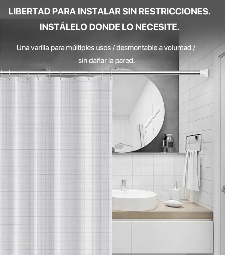 Perchero multifuncional alemán sin perforación.