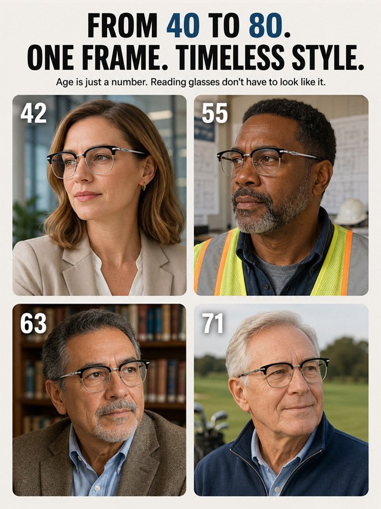 Retro fashion anti-blue light glasses