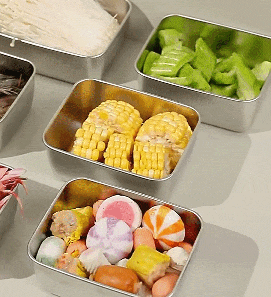 Łatwy w czyszczeniu pojemnik ze stali nierdzewnej