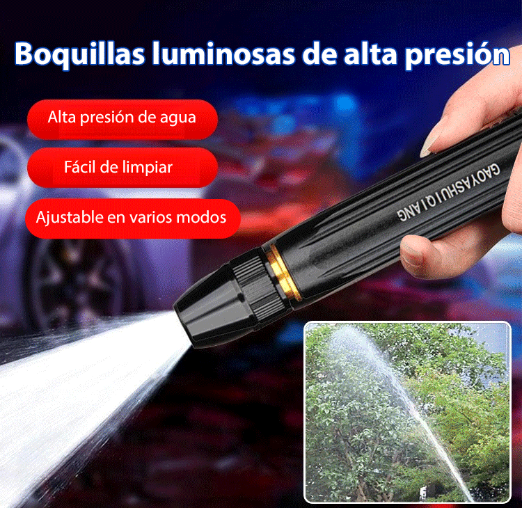 Aspersor de pistola de agua de alta presión