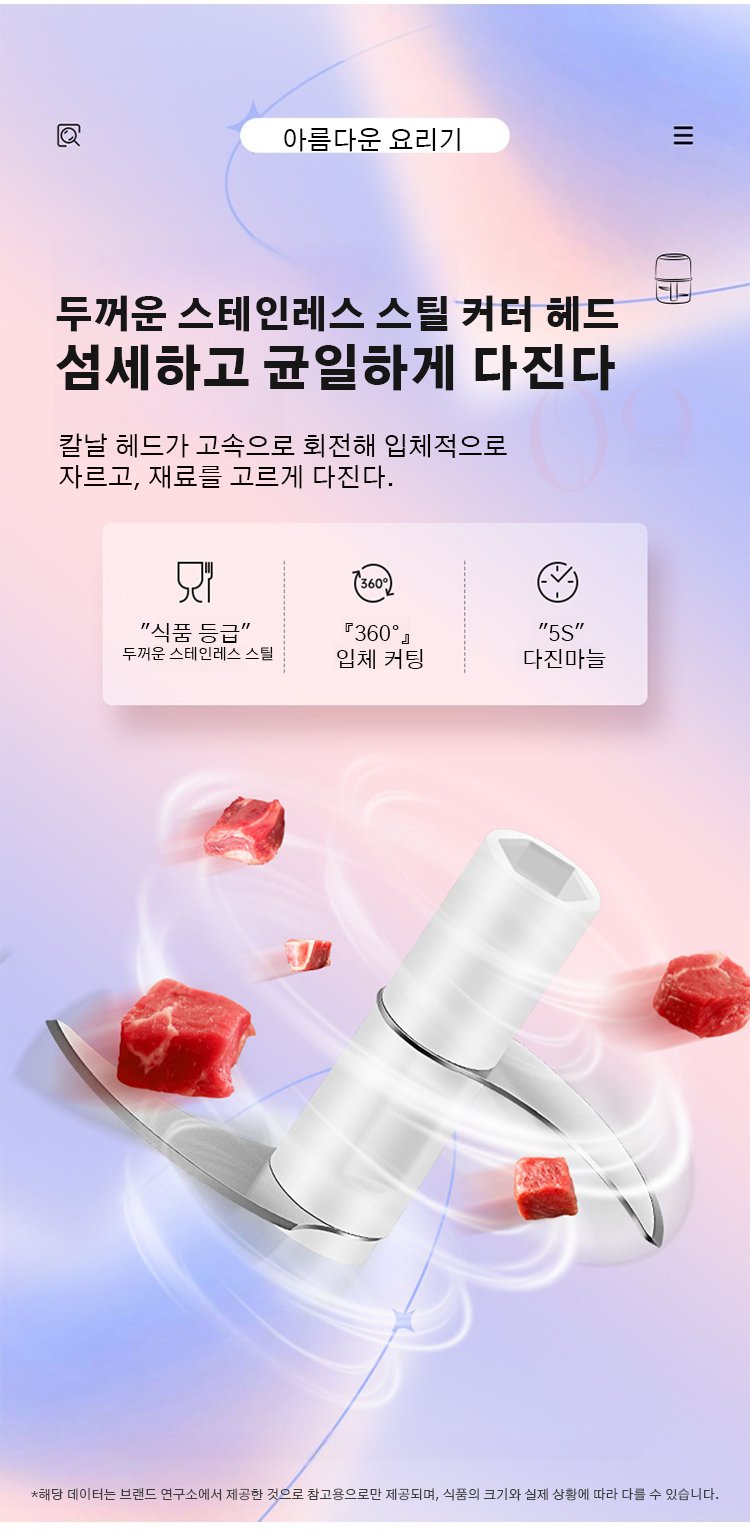 마늘, 생강, 채소까지 다지는 다용도 다지기