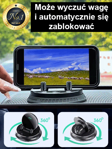 【AI Inteligentny Czujnik】Wielofunkcyjny Uchwyt na Telefon Komórkowy