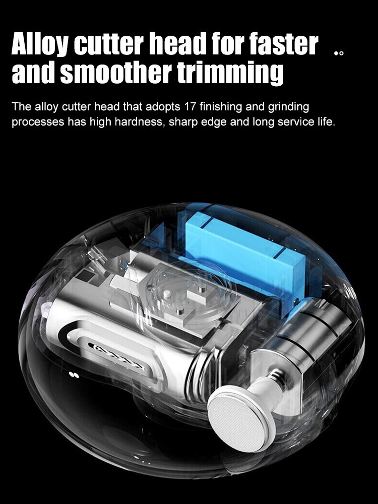 Anti-Pinching 2-in-1 Electric Nail Clipper